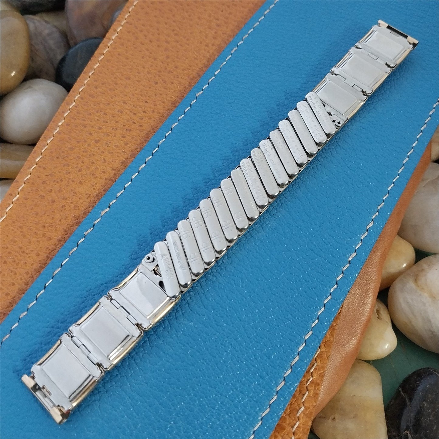 Vintage 5/8" JB Champion Classic Gold-Filled & Lizard Unused 1950s Watch Band