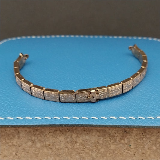 1910s-1920s 12k Rose Gold-Filled Ladies Filigree Unused Antique Watch Band