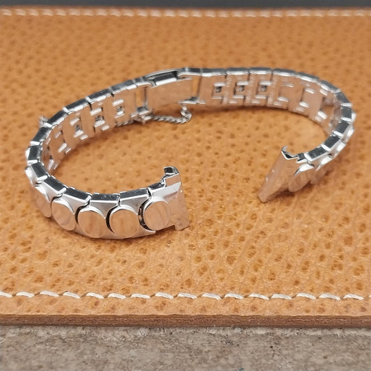 1/2" White Gold-Filled MCM JB Champion Ladies Unused 1950s Vintage Watch Band