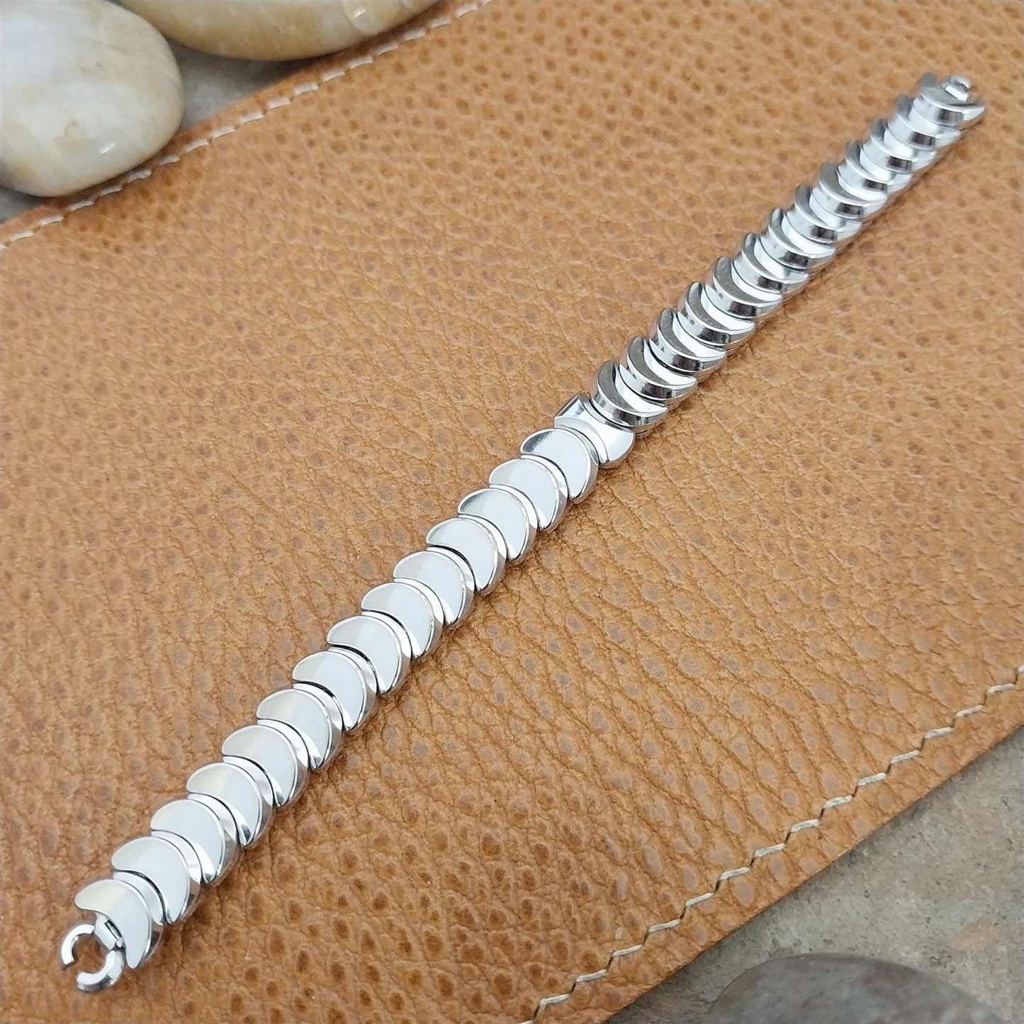 White Gold-Filled Ladies JB Champion Golden Coin Unused 1950s Vintage Watch Band