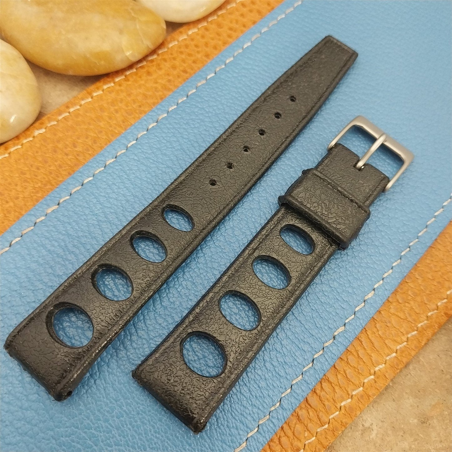 18mm Skindiver Rally GT Rubber Dive Strap Unused 1960s-1970s Vintage Watch Band