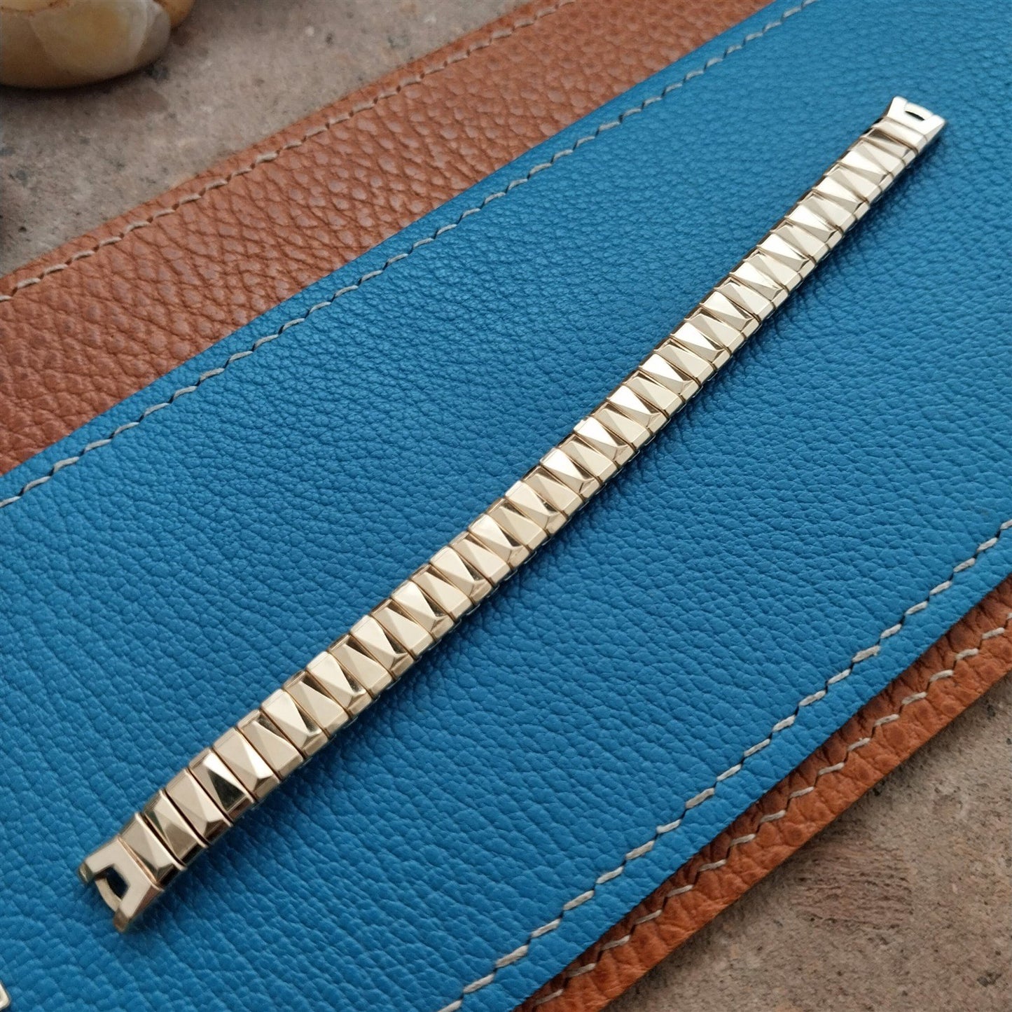 1950s Yellow Gold-Fill Ladies Gemex Expansion Unused Vintage Cocktail Watch Band