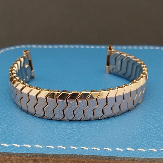 5/8" Speidel Golden Knight 10k Rose Gold-Filled Expansion nos Vintage Watch Band