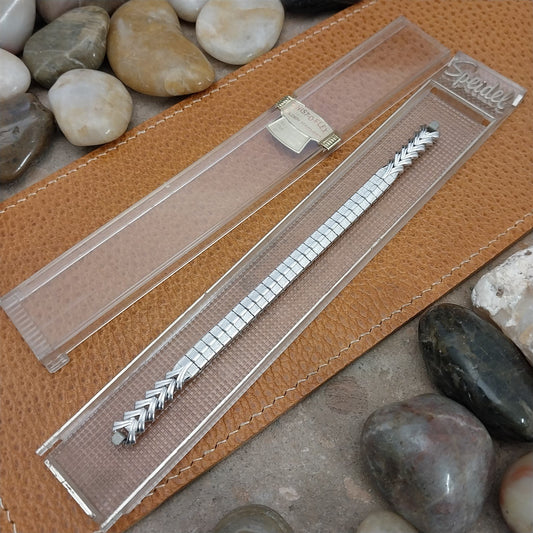 Ladies 10K White Gold-Fill Speidel Golden Harvest Unused Vintage Watch Band