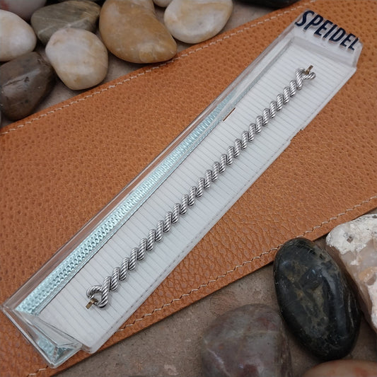 Ladies Speidel Golden Chord 10k White Gold-Filled Unused 50s Vintage Watch Band