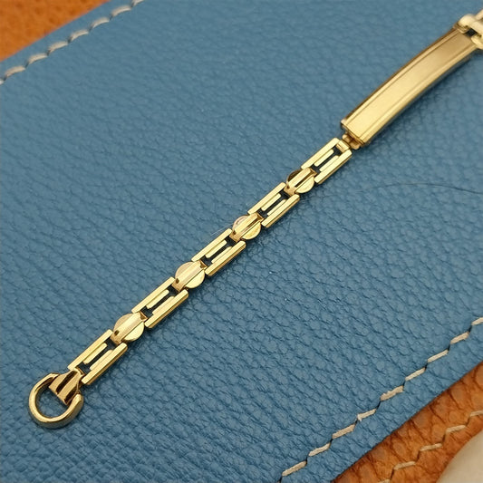 Ladies 12k Yellow Gold-Filled Gemex Single Lug Unused 1940s Vintage Watch Band