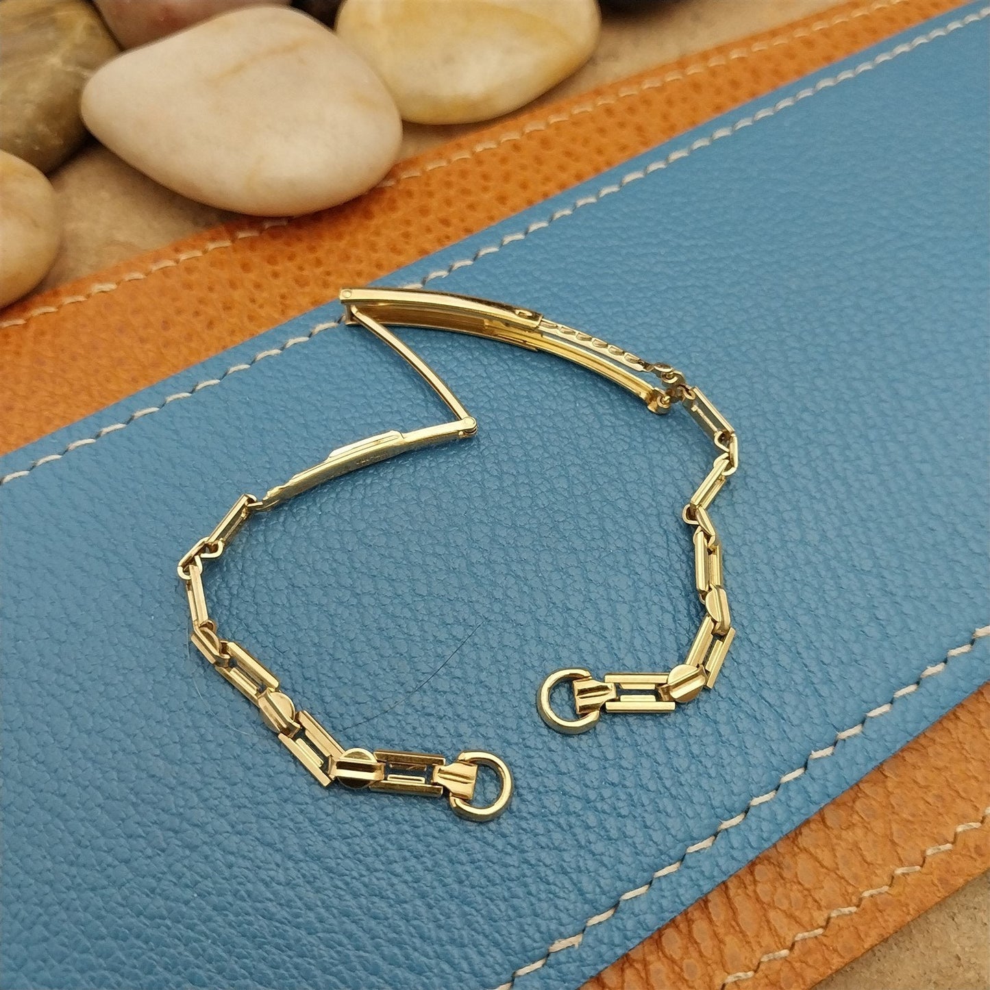 Ladies 12k Yellow Gold-Filled Gemex Single Lug Unused 1940s Vintage Watch Band