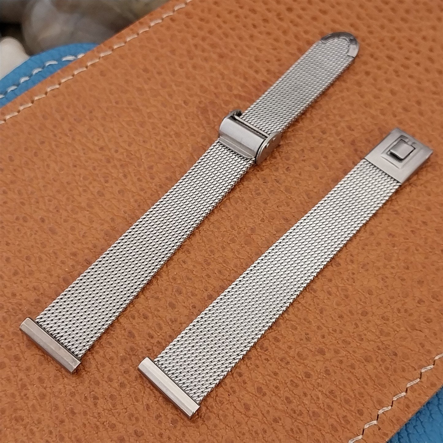 14mm Stainless Steel Ladies Mesh JB Champion Unused 1960s-70s Vintage Watch Band