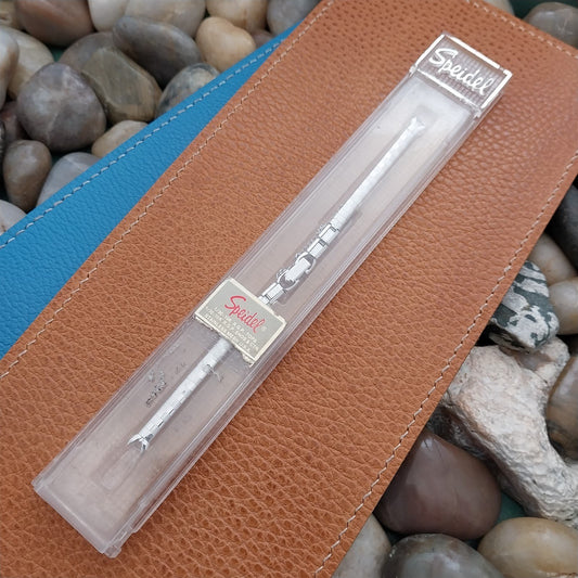 1960s Ladies White 10k Gold-Filled Speidel Harlequin Unused Vintage Watch Band