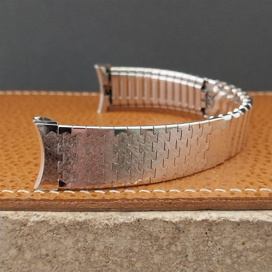 Kreisler White 10k Gold-Filled Jaguar Unused Classic 1960s Vintage Watch Band