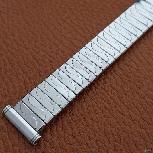 Vintage 19mm 18mm 16mm Kreisler White Gold-Fill Unused Classic 1950s Watch Band