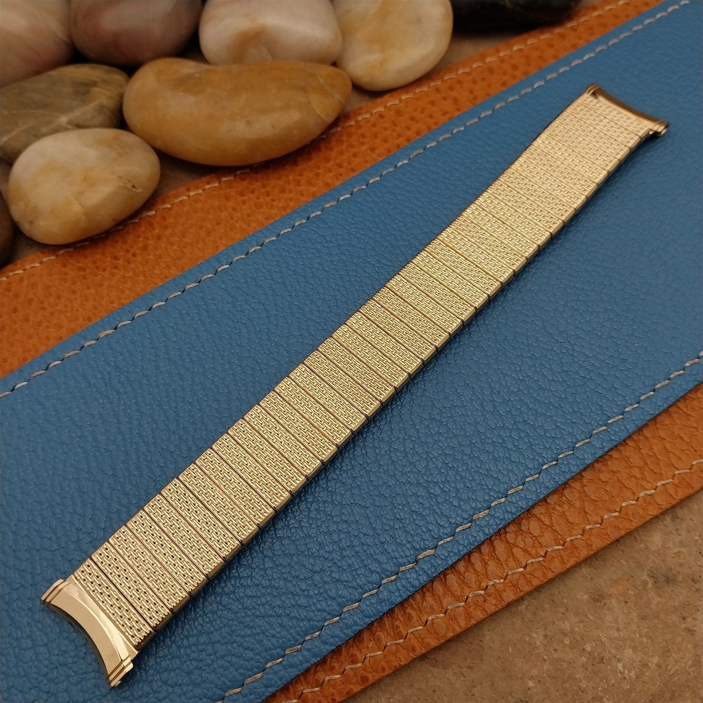 19mm 18mm 17mm Kreisler 10k Yellow Gold-Filled Unused 1960s Vintage Watch Band