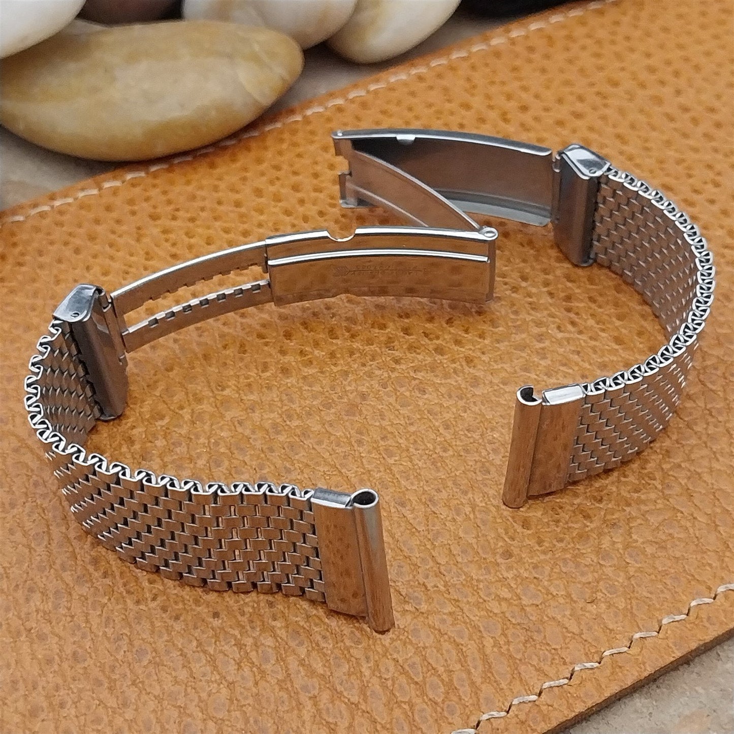 19mm 18mm 16mm 1940s Stainless Steel Mesh JB Champion Unused Vintage Watch Band