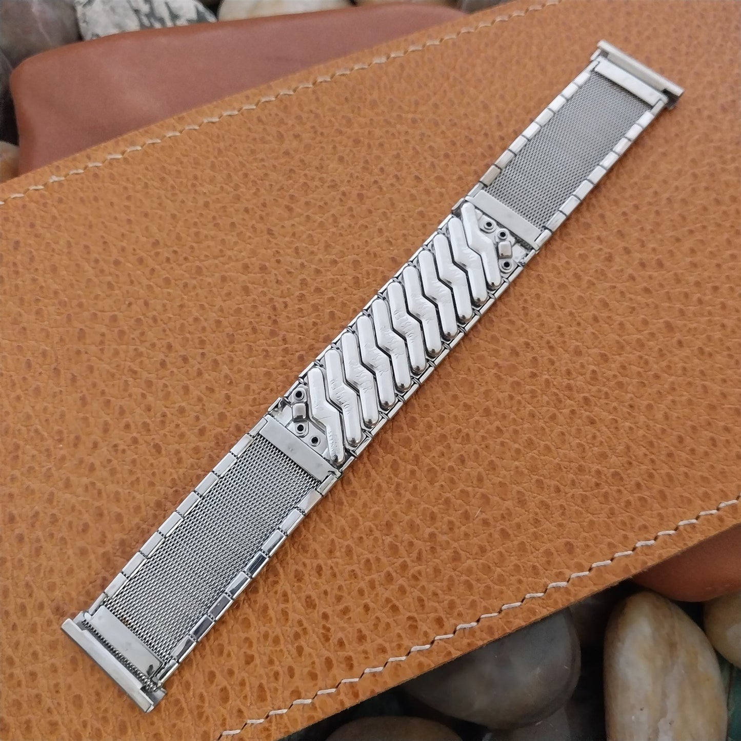 19mm 18mm 17mm White Gold-Filled Kreisler Golden Duet 1950s Vintage Watch Band