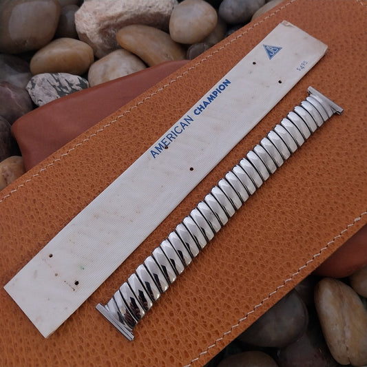 19mm 18mm 16mm Stainless JB American Champion Unused 1940s Vintage Watch Band