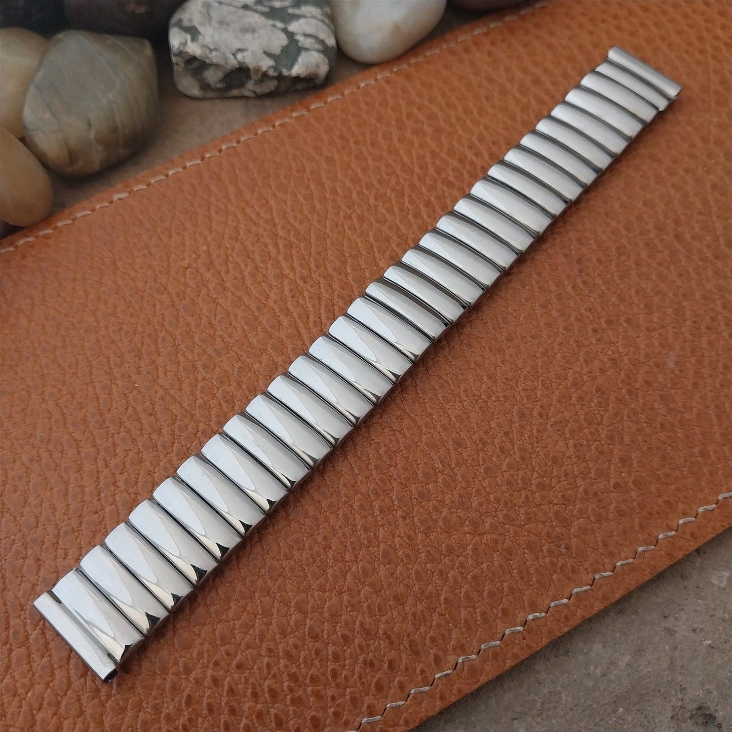 1950s Vintage 5/8" Stainless Steel Classic Stretch Expansion Unused Watch Band