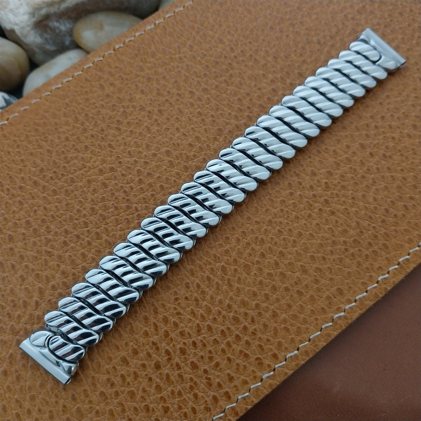 5/8" 1952 Bristol USA Stainless Steel Expansion Unused nos Vintage Watch Band