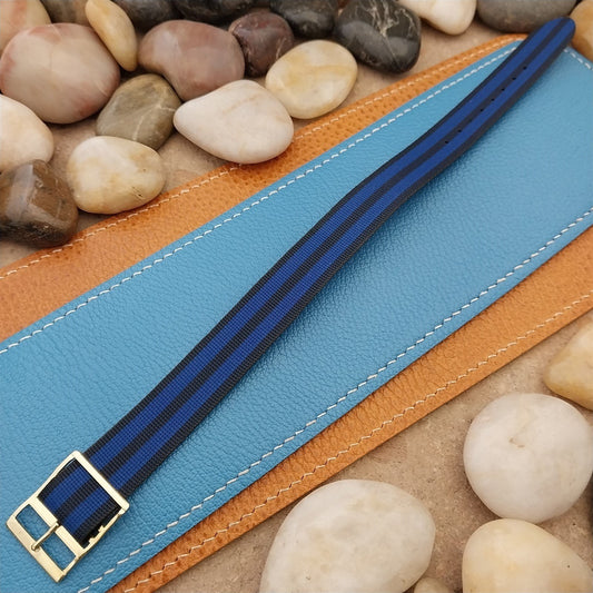 Vintage 18mm Perlon Reversible Classic Single Pass Unused nos 1960s Watch Band