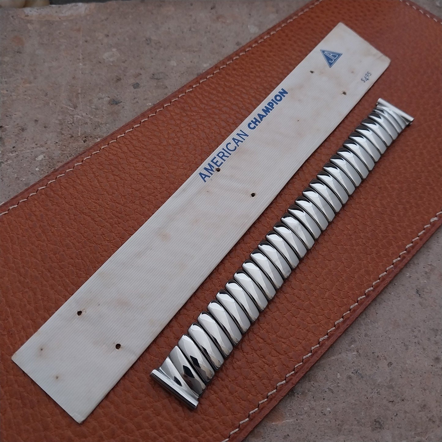 5/8" Stainless Steel JB American Champion Unused 1950s Vintage Watch Band