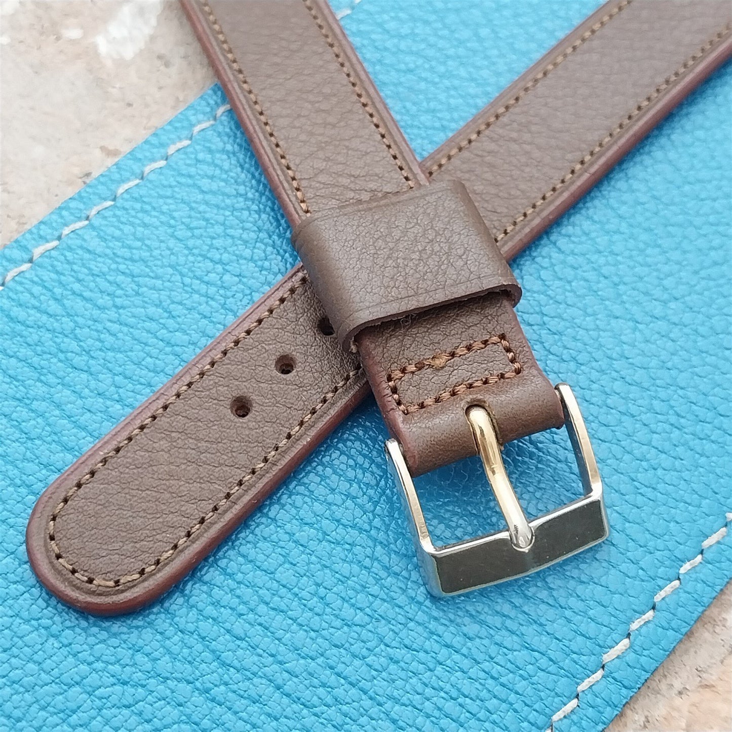 5/8" JB Champion USA Calfskin Strap Unused 1950s Vintage Watch Band