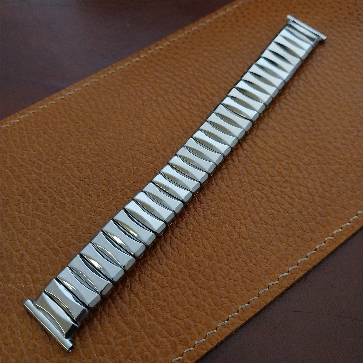 19mm 18mm 16mm Bretton Stainless Steel nos Unused 1940s mcm Vintage Watch Band