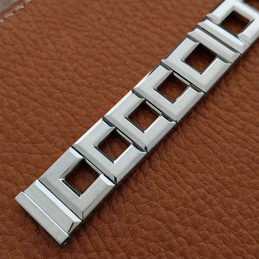 5/8" Stainless Steel Gemex Zephyr mcm Modern Unused 1950s Vintage Watch Band