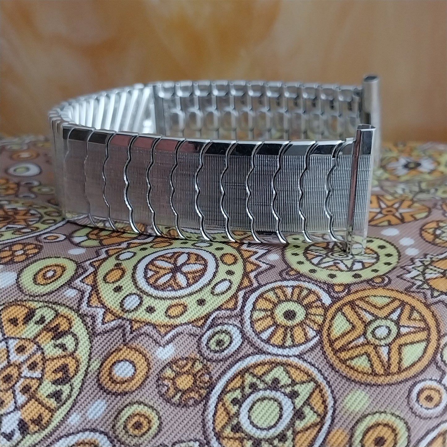 1960 10k White Gold Filled Florentine Riptide Speidel Unused Vintage Watch Band