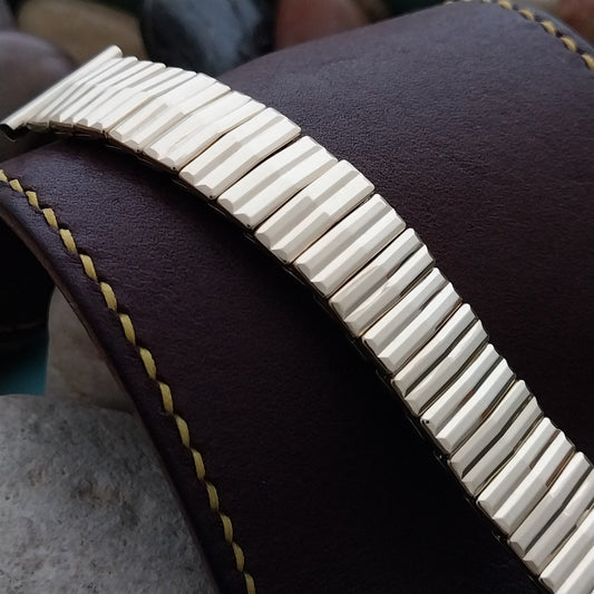1956 10k Yellow Gold-Filled Speidel Short Unused Mid Century Vintage Watch Band
