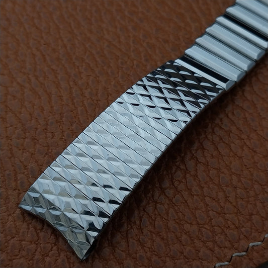 Gruen Calendar Alarm OEM Kreisler Stainless Steel Unused 60s Vintage Watch Band