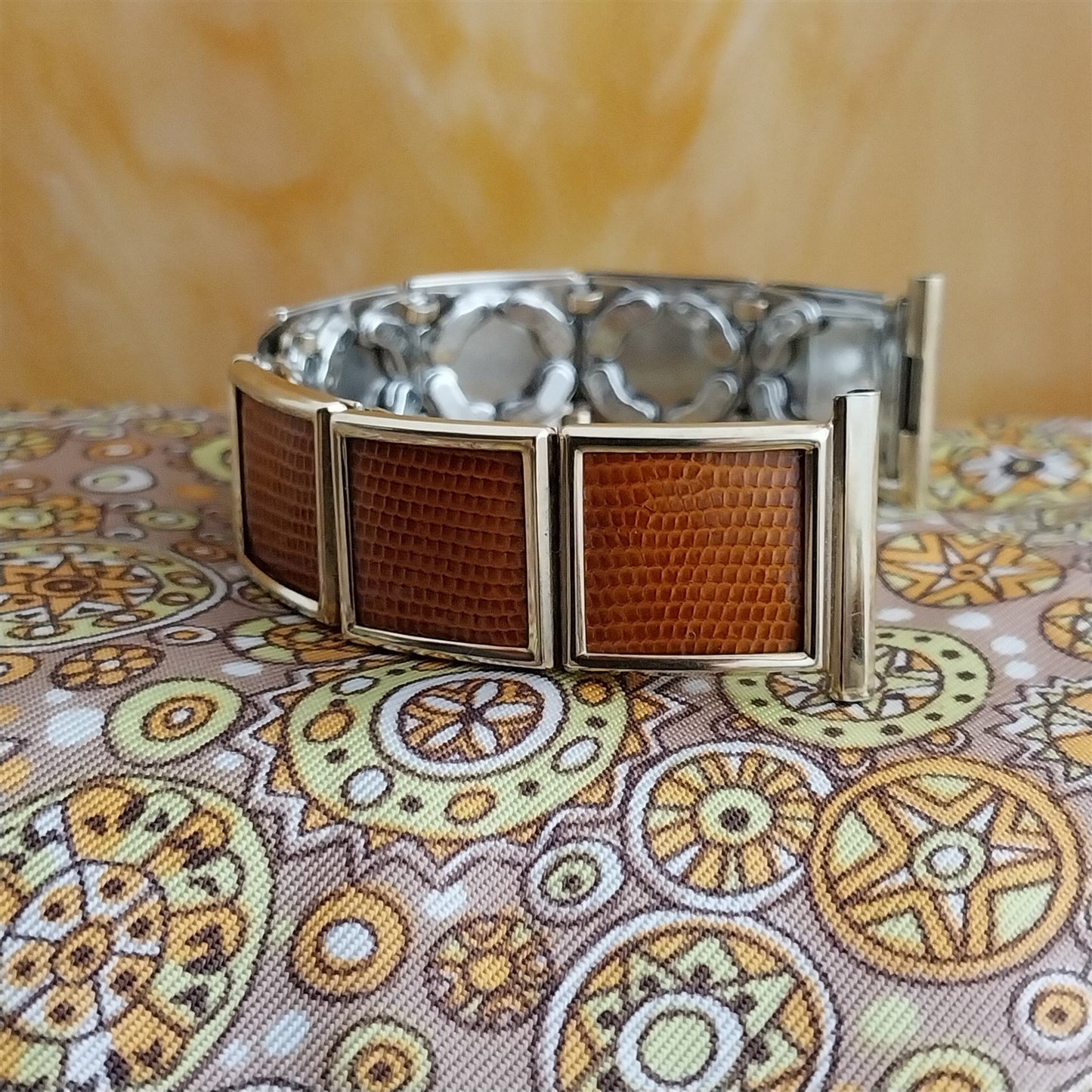 Gold Filled & Lizard Speidel Leatha-Elegance mcm Unused 1956 Vintage Watch Band