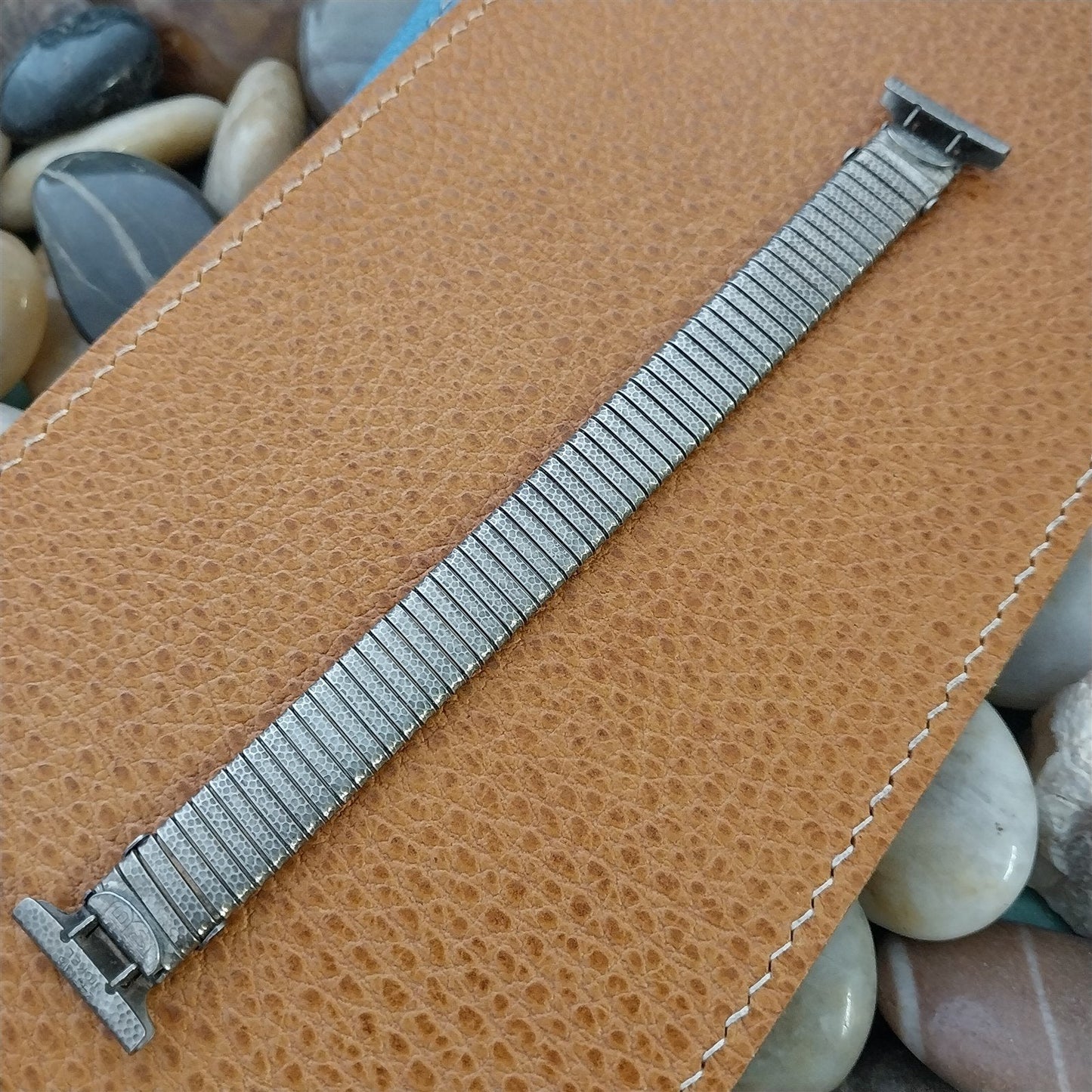 3/4" Bliss Surefit Nickel Wire Lug Trench Unused nos 1920s Vintage Watch Band