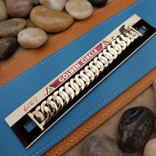 16mm 18mm 19mm Gold-Fill Champion Golden Circle Unused 1950s Vintage Watch Band