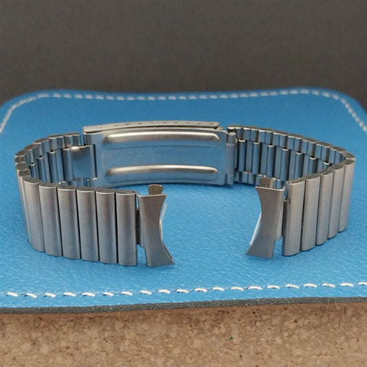 17.2mm Bulova Stainless Steel Curve-End Unused 1960s-1970s Vintage Watch Band