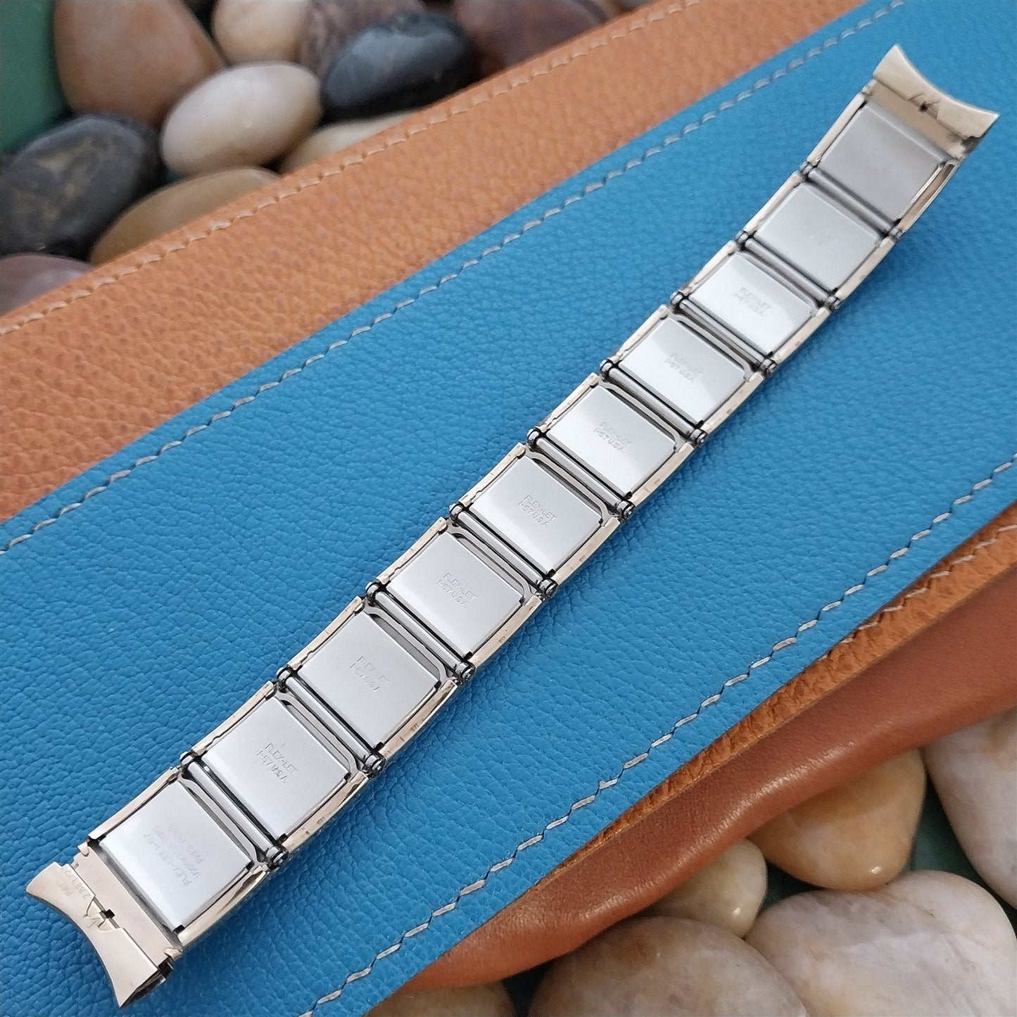 Hamilton Seabeach Flex-Let Gold-Filled & Lizard Unused 1950s Vintage Watch Band