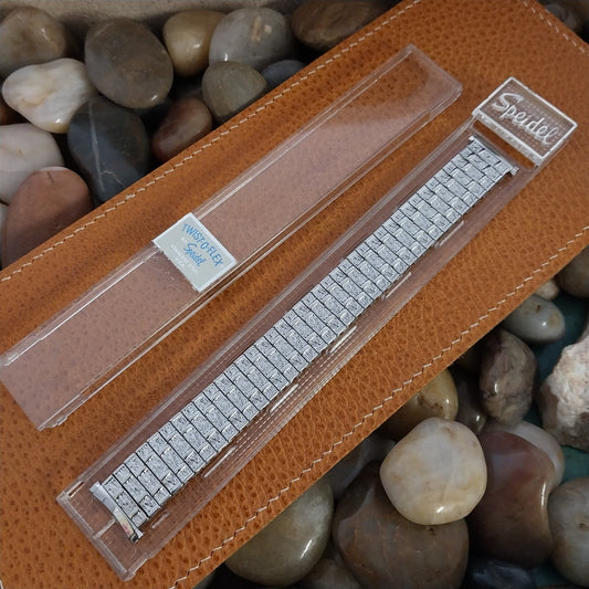 Long Stainless Steel Speidel 16mm 18mm 19mm Unused 1970s Vintage Watch Band