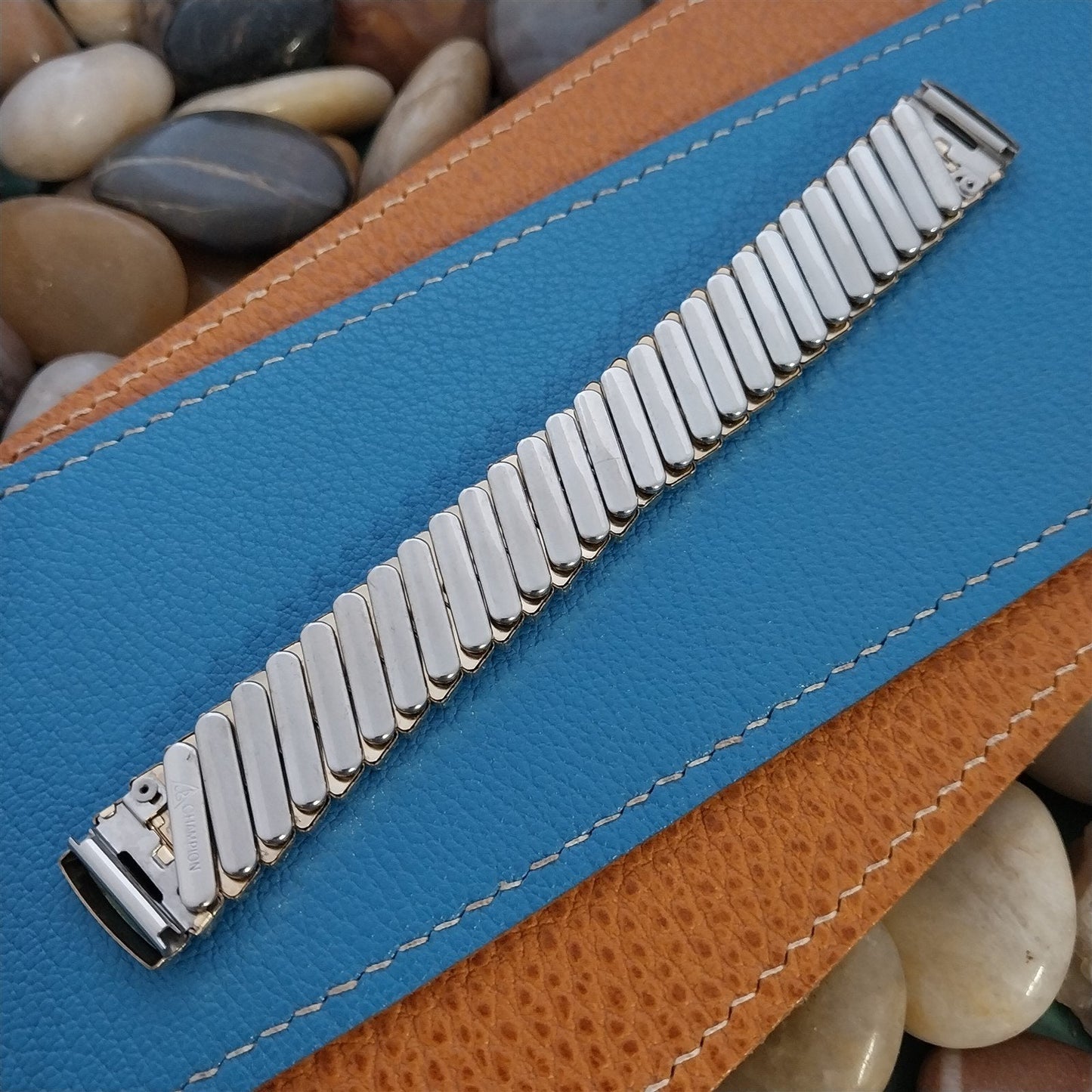 5/8" Gold-Fill JB Champion Deep Scallop mcm Unused nos 1950s Vintage Watch Band