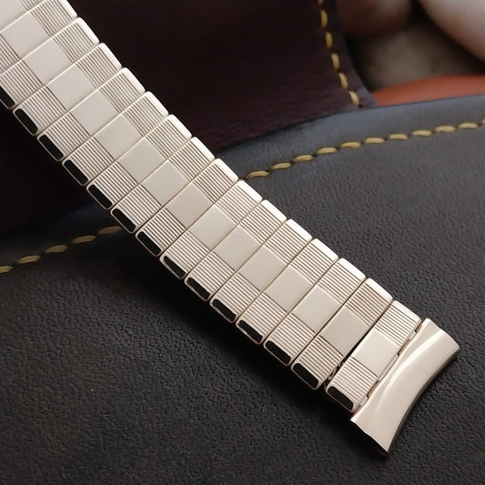 17mm 1950s 10k Gold-Filled Rose Brand Expansion Unused nos Vintage Watch Band