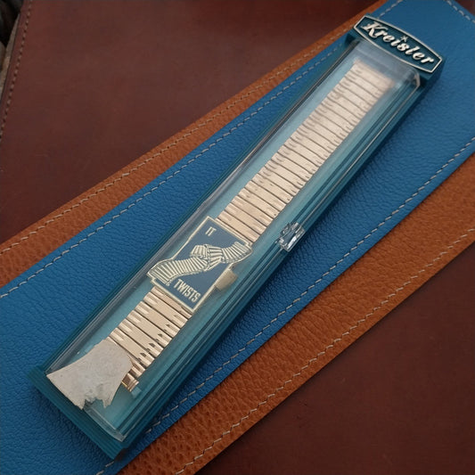 19mm 18mm 17mm Kreisler 10k Yellow Gold-Fille 1960s Stretch Watch Band