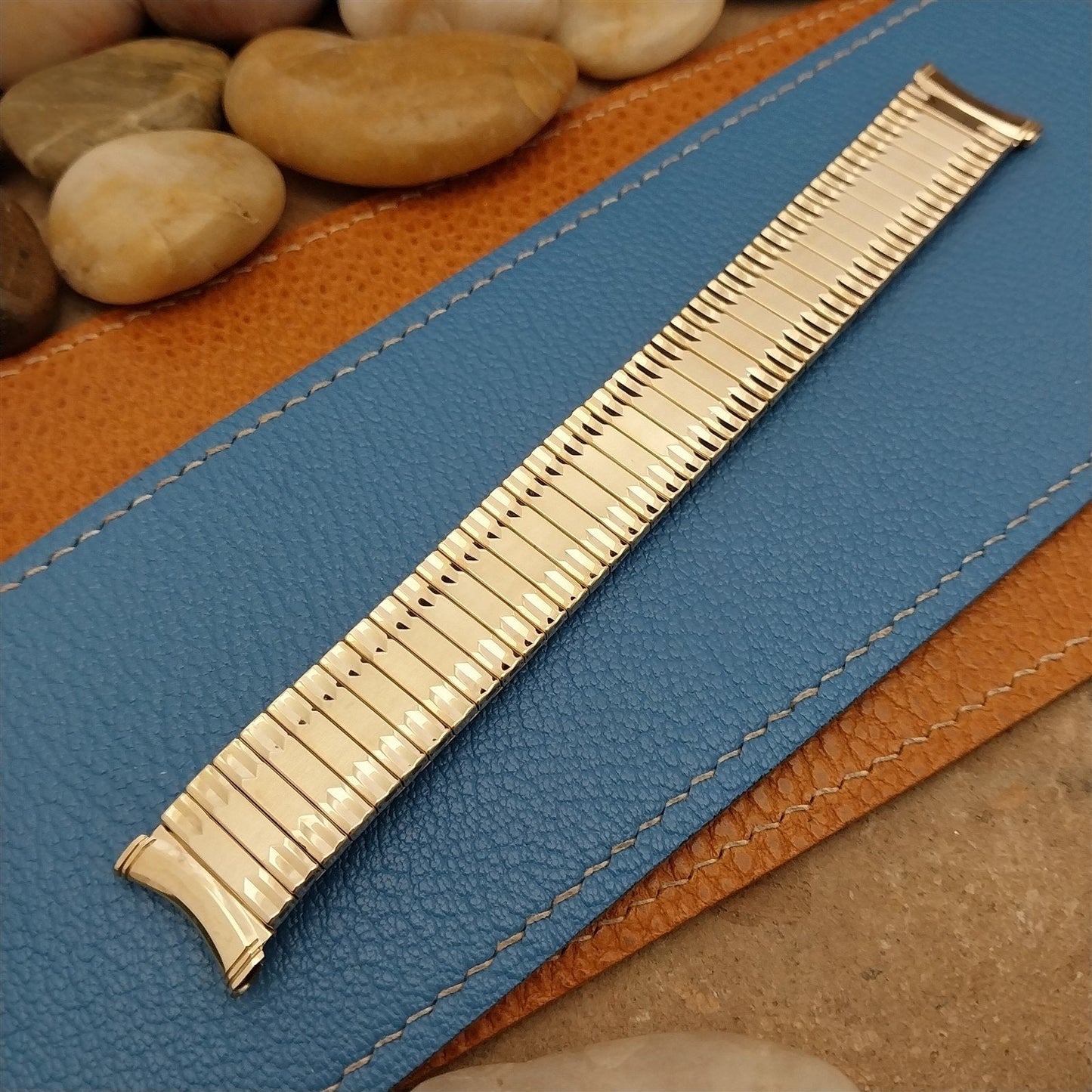 19mm 18mm 17mm Kreisler 10k Yellow Gold-Filled Unused 1960s Vintage Watch Band