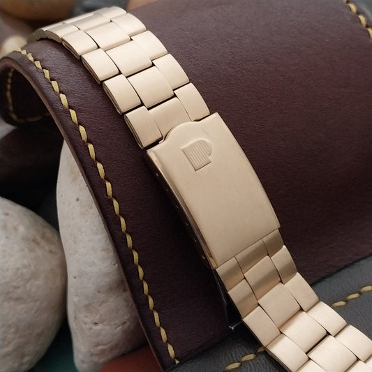 18mm Gold-Tone Pulsar 370MA NOS Old Stock Unused Vintage Watch Band