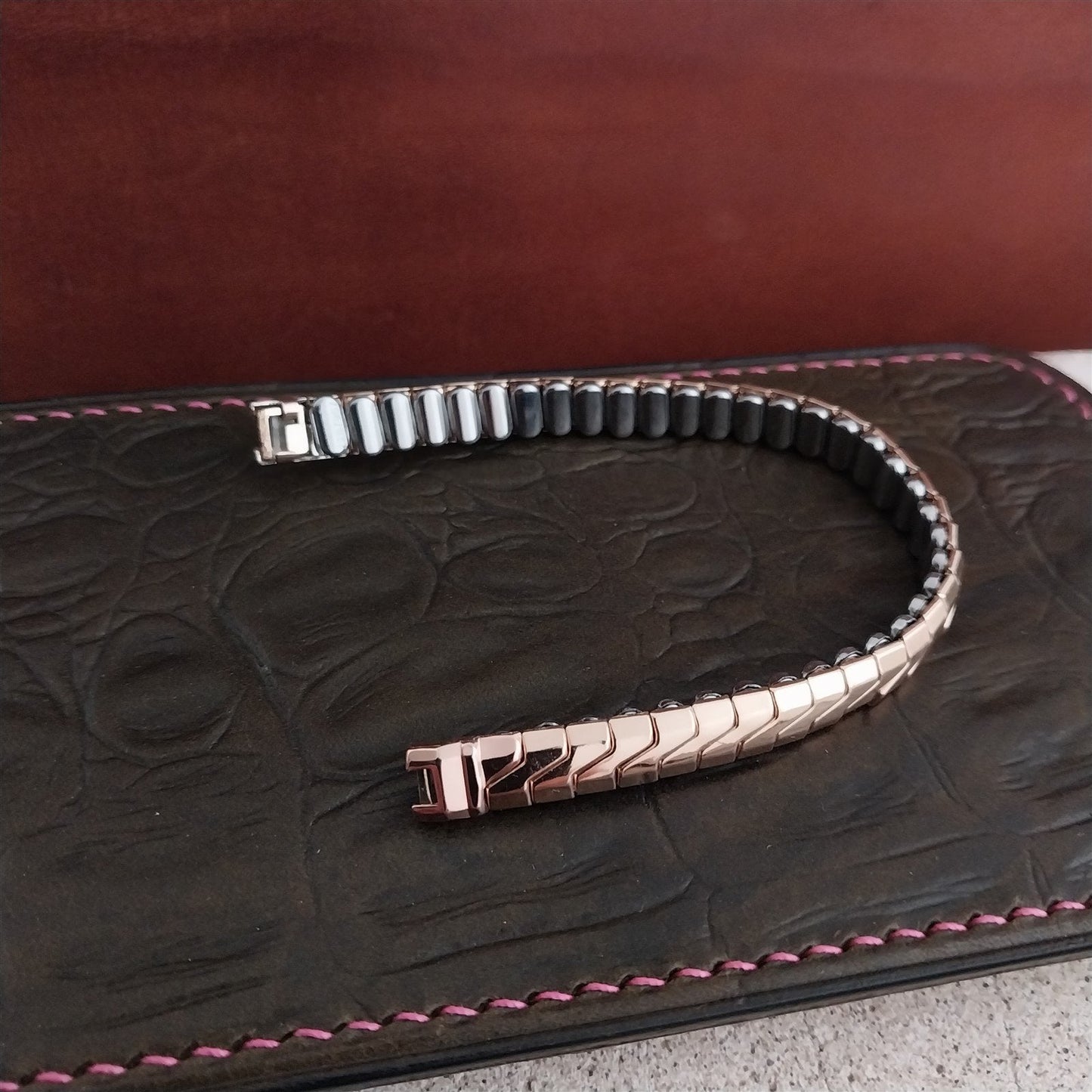 12k Rose Gold-Filled Long Ladies JB Champion Unused 1950s Vintage Watch Band