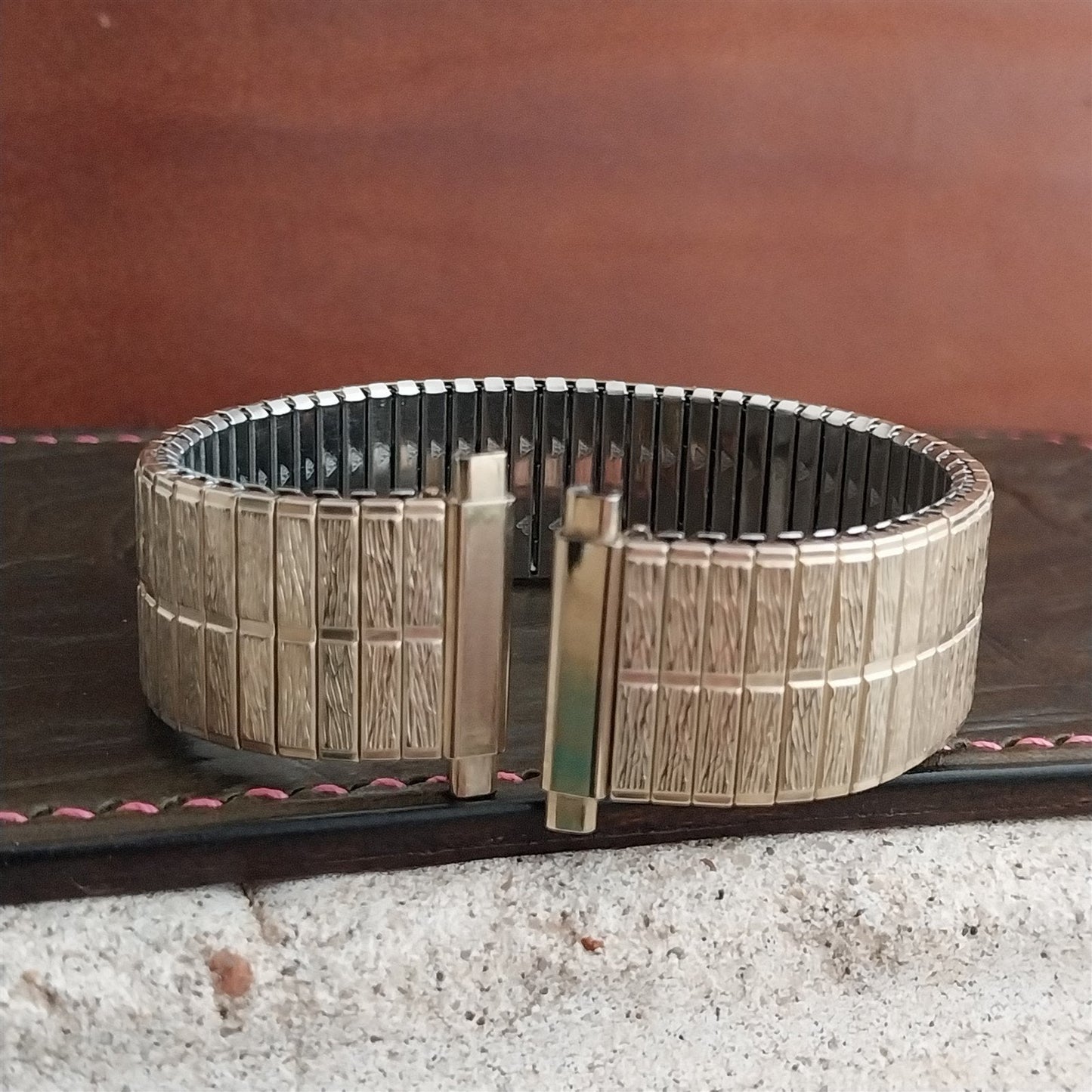 18mm 19mm 20mm JB Champion Gold Plated Expansion 1970s Vintage Watch Band