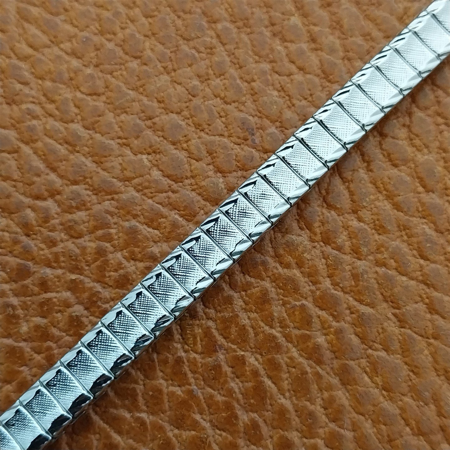 Ladies White Gold RGP & Diamond Speidel Unused Vintage Cocktail Watch Band