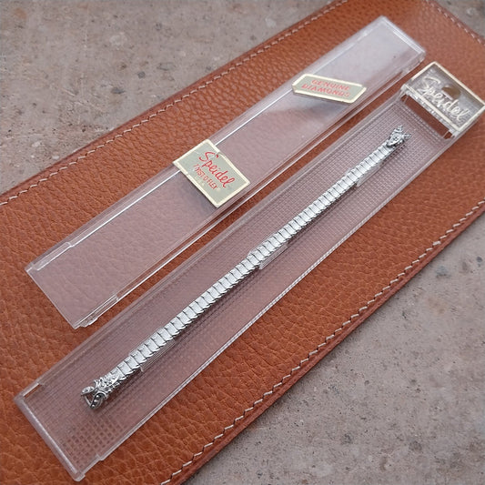 Ladies White Gold RGP & Diamond Speidel Unused Vintage Cocktail Watch Band