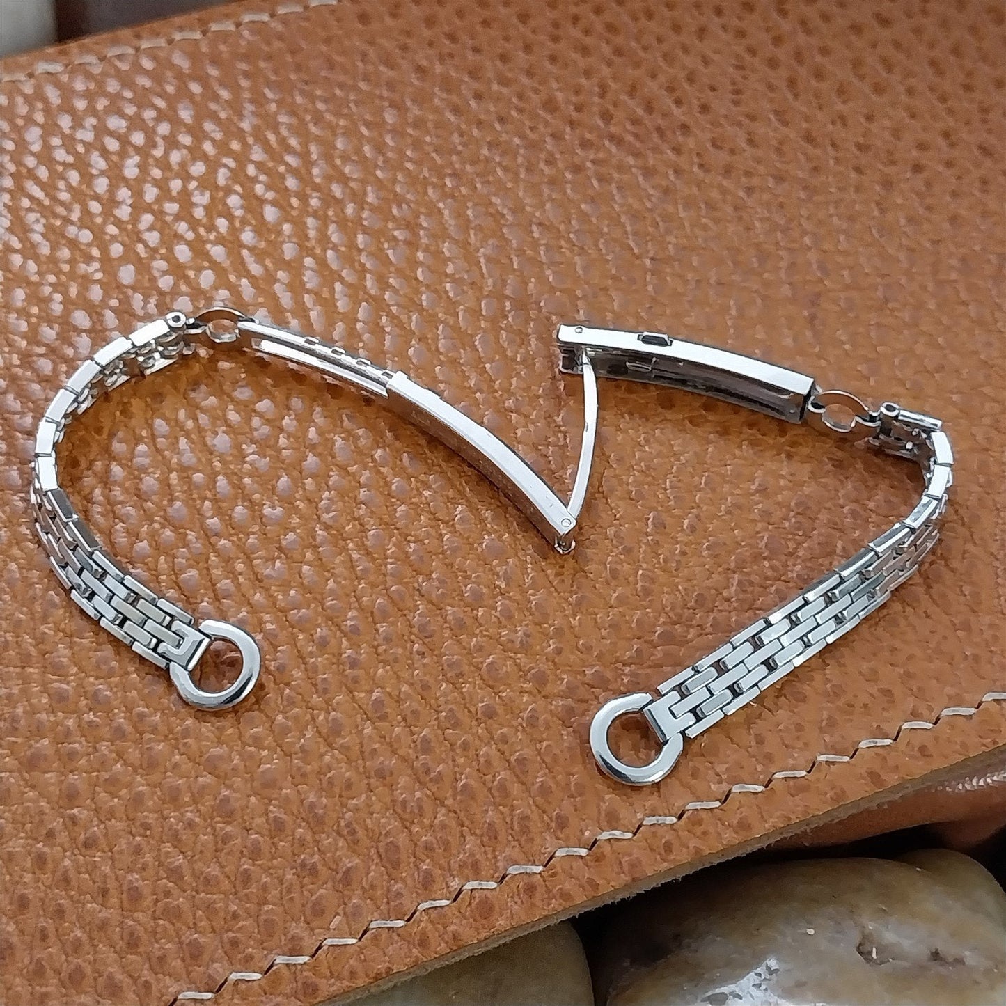 Ladies 12k White Gold Filled Kestenmade Majestic Unused 1940s Vintage Watch Band