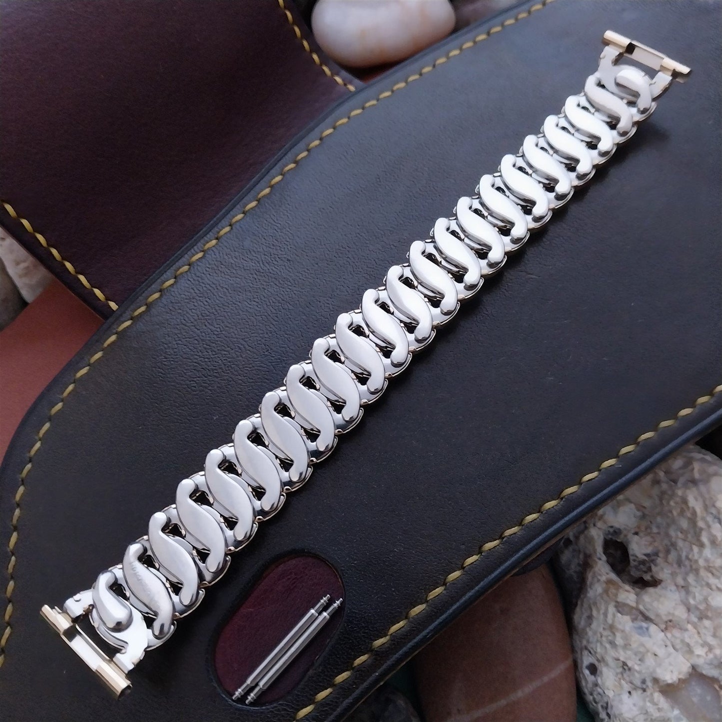 19mm 16mm 18mm Gold-Fill Champion Golden Circle Unused 1950s Vintage Watch Band