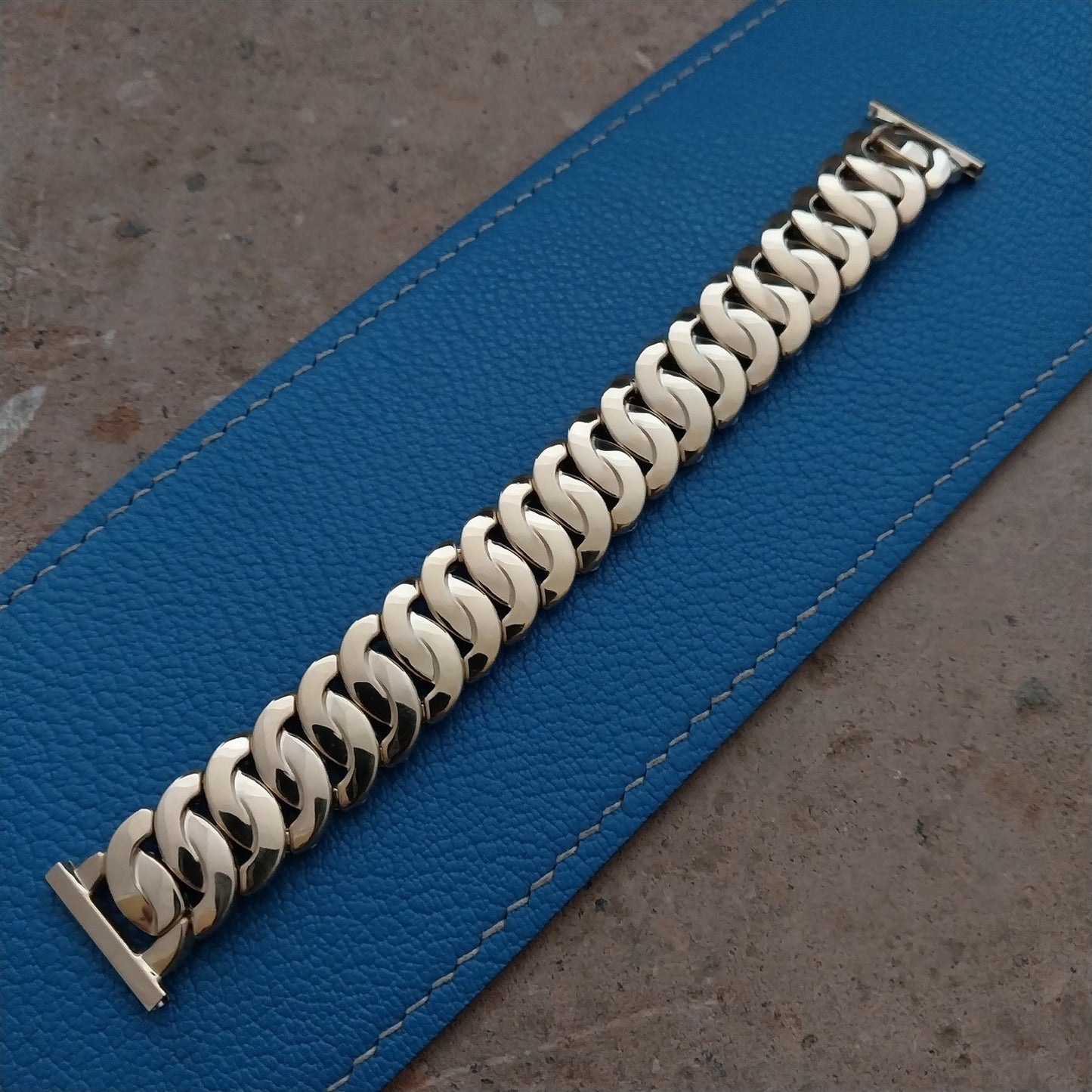 19mm 16mm 18mm Gold-Fill Champion Golden Circle Unused 1950s Vintage Watch Band
