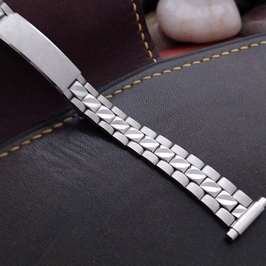 11mm-16mm Bulova Ladies Stainless Steel nos Unused 1970s Vintage Watch Band