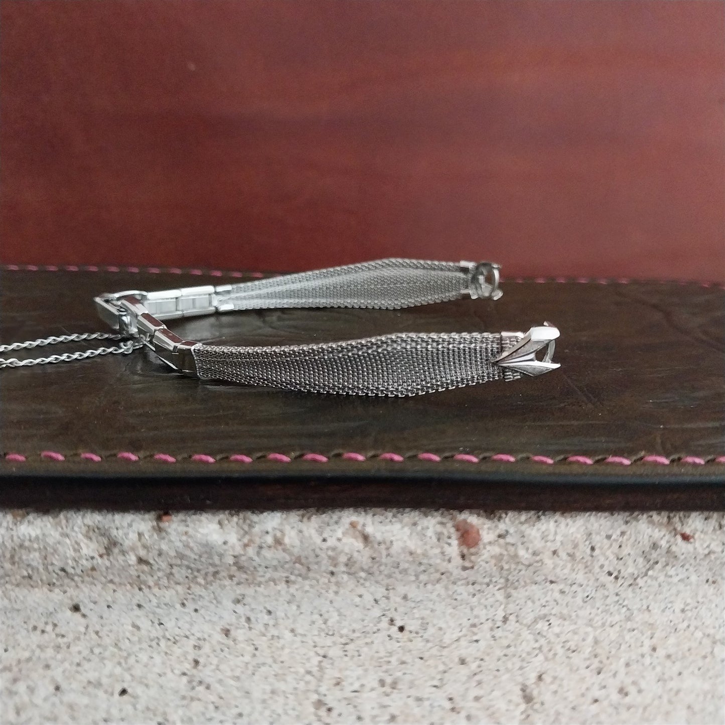 Speidel Braided Elegance White Gold-Filled Unused 60s Vintage Ladies Watch Band