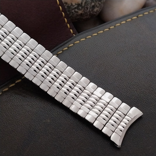 19mm 18mm Watch Band 1950s Vintage Admiral Stainless Steel Expansion
